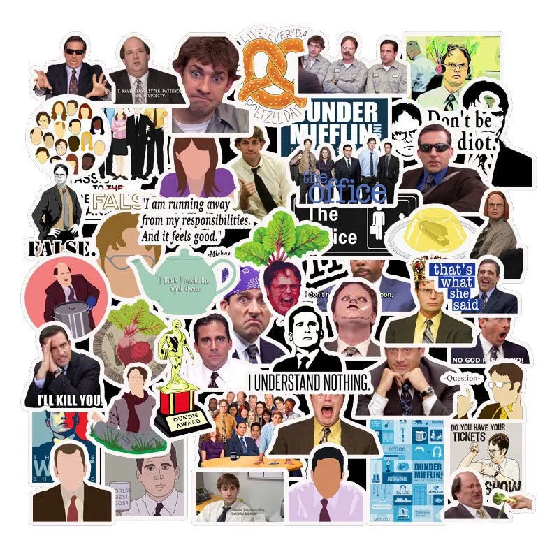 50PCS Funny TV Show The Office Stickers