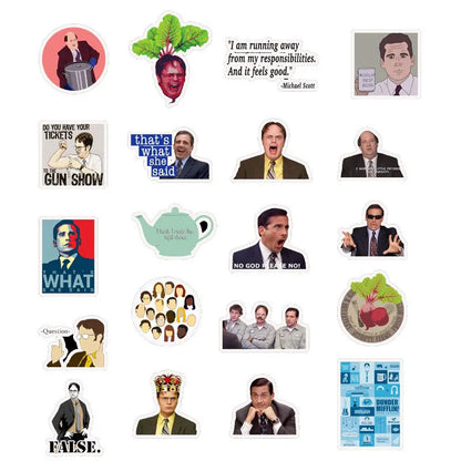 50PCS Funny TV Show The Office Stickers